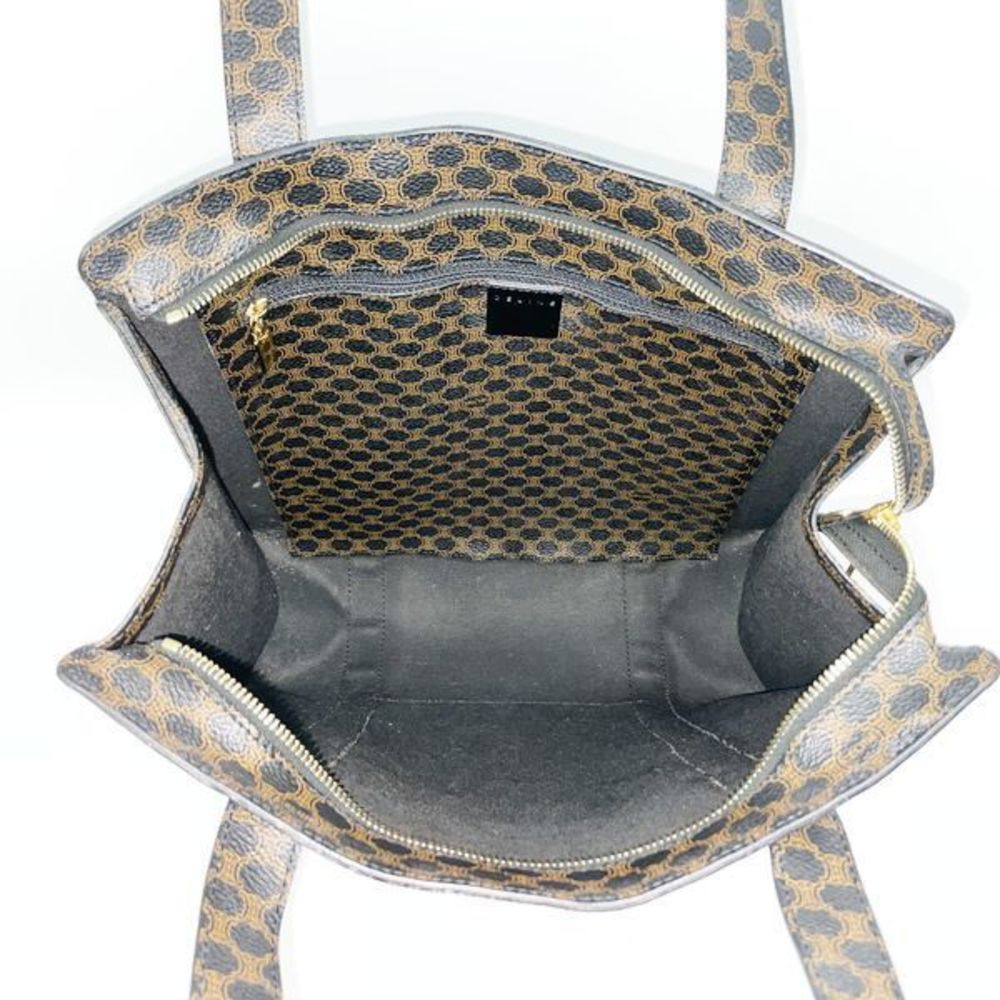 Celine Macadam Logo All Over Pattern Bag Black Br… - image 7